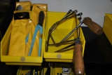 (2) BINS WITH SNIPS AND COPING SAW,