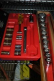 SOCKET SET WITH METAL CARRYING TRAY AND
