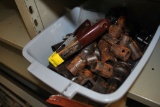 ASSORTED SOCKETS, BITS AND CLAMP,
