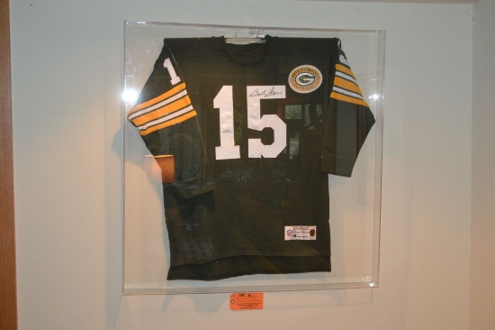 BART STARR GREEN BAY PACKER JERSEY, SIGNED WITH