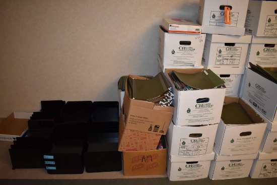OFFICE ORGANIZERS AND BOXES OF HANGING FILE FOLDERS