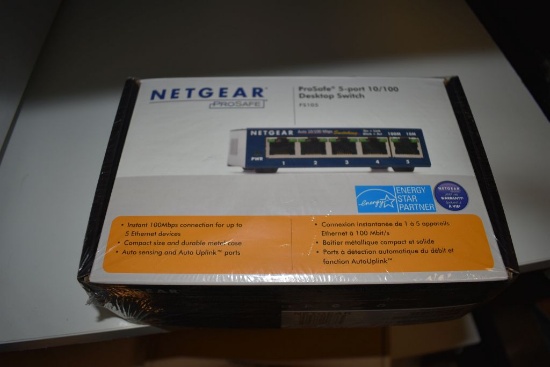 NETGEAR PROSAFE SWITCH, 5 PORT, DESKTOP, FS105