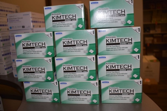 (11) BOXES OF KIMTECH DELICATE TASK WIPES