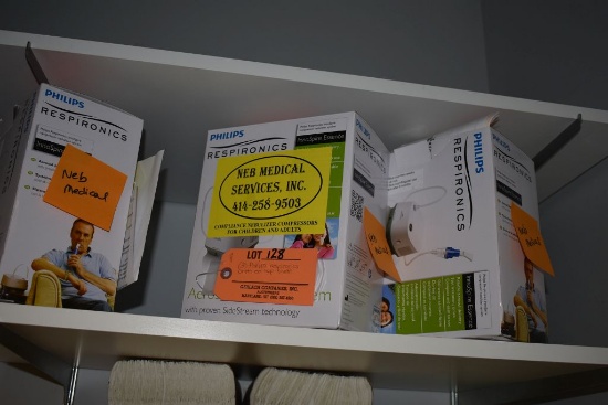 (3) PHILIPS RESPIRONICS UNITS ON TOP SHELF