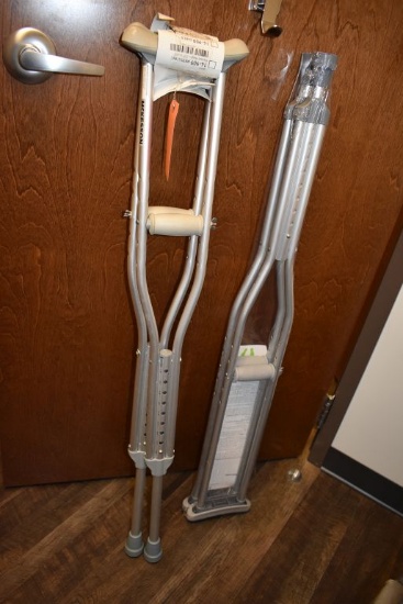(2) SETS OF MEDIUM CRUTCHES