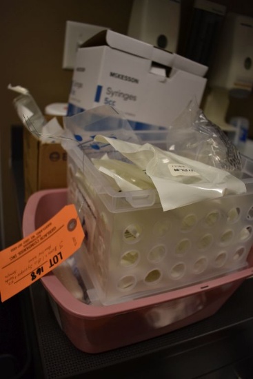 (2) BOXES AND (2) BINS OF SYRINGES &