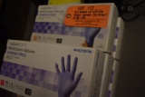 (5) BOXES OF NITRILE EXAM GLOVES, (3) SMALL AND (2) EXTRA SMALL
