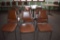 (6) DINING ROOM CHAIRS, VINYL SEAT/BACK,