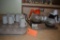 TWO POSITION WARMER, COFFEE CUPS AND PLASTIC WARE