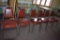 (6) DINING ROOM CHAIRS, VINYL SEAT/BACK,