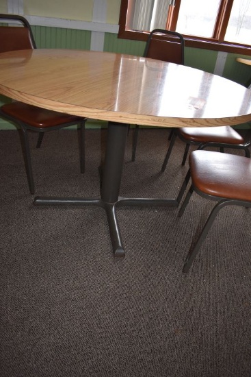 FIVE TOP TABLE, 48" DIAMETER FORMICA TOP,