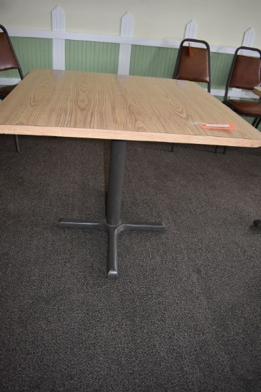 FOUR TOP TABLE, 36" x 36" FORMICA TOP,