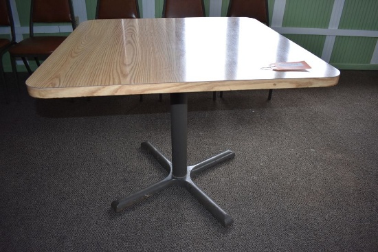 FOUR TOP TABLE, 36" x 36" FORMICA TOP,