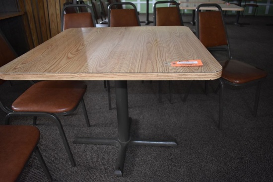 FOUR TOP TABLE, 36" x 36" FORMICA TOP,