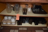 COFFEE CUPS, PITCHER, SALT & PEPPER SHAKERS, ETC.
