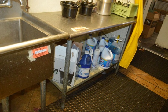 48" STAINLESS STEEL FOOD PREP TABLE