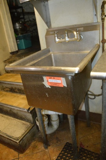 SSP INC. 21" STAINLESS STEEL SINGLE COMPARTMENT SINK