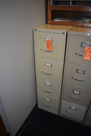 WESCO 4-DRAWER LETTER SIZE FILE CABINET