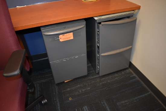 (2) UNDER DESK 2-DRAWER FILE CABINETS