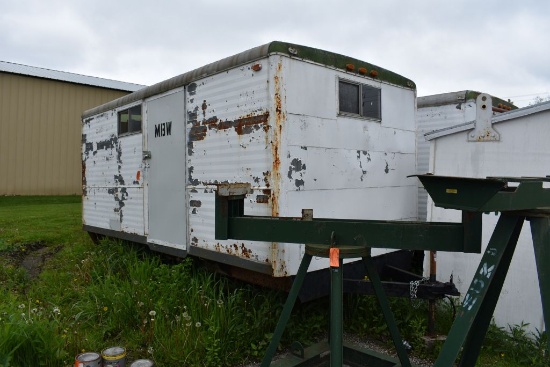 16' ENCLOSED JOB SITE TRAILER, SINGLE AXLE