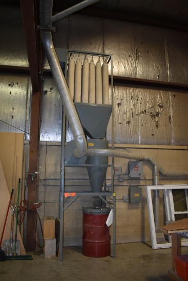 AGET DUST COLLECTOR WITH DUCTING AND BARREL,