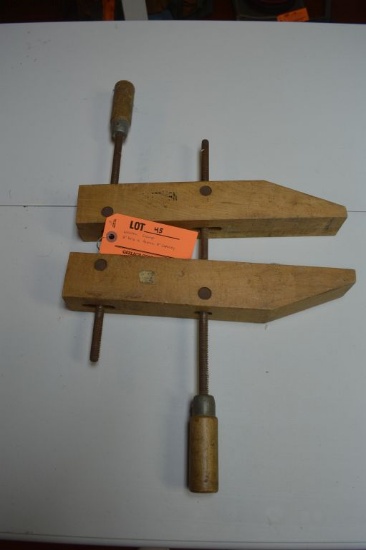 WOODEN CLAMP, 2" GRIP X APPROX. 8" CAPACITY