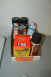 LOT WITH TOP COAT TABLE & SURFACE SEALANT,