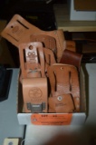 BOX WITH (10) LEATHER TOOL HOLDERS