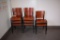 (8) STACKING CHAIRS, WOODEN SEAT/BACK