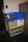 PORTABLE CART WITH FOUR BOXES OF STANDARD HANGING FILES