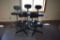 LOT WITH (3) DRAFTING CHAIRS AND