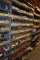 METAL SHELVING UNIT WITH CONTENTS;