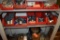 (5) RED BINS OF ELECTRICAL ITEMS,