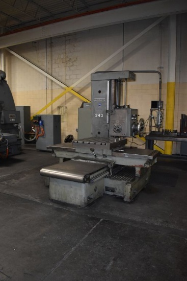 #243 WOTAN MANUAL HORIZONTAL BORING BAR, MODEL 875,