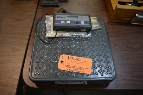 PELOUZE SCALE, MODEL 4010, 150 LB. x 0.2 LB. CAPACITY WITH DRO