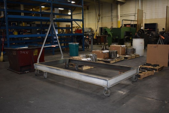 SUPER DUTY ROLLER CART WITH FORKLIFT TOWING ARM,