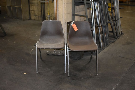 (2) RESIN CHAIRS