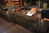 FOLDING TABLE, WOODGRAIN LAMINATE TOP, 30