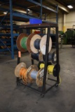 STEEL CART ON CASTERS WITH CABLE; INTERBUS NO. 112,