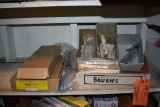 ASSORTED BRUSHES ON THIS SHELF