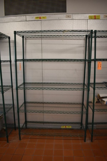 FREEZER RACKING, 5 SHELVES, 18" D X 48W" 74 1/2"H