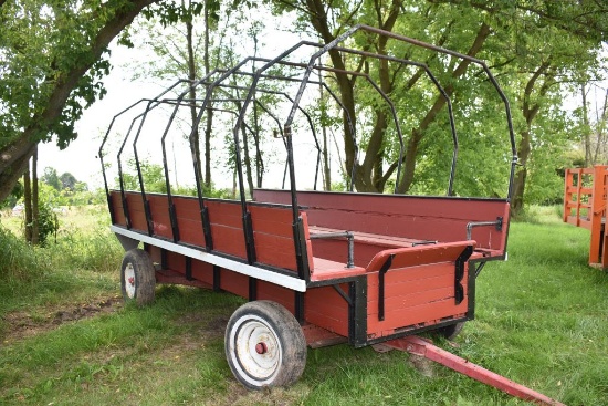 COVERED WAGON, 7'2" x 14' WITH COVER, BALL HITCH