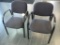 PAIR OF VISITOR CHAIRS WITH ARMS,