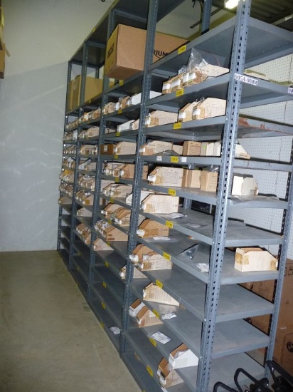 (4) SECTIONS OF METAL SHELVING,