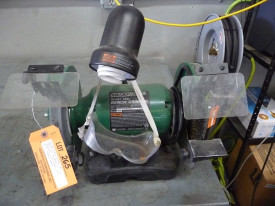 MASTER FORCE DOUBLE END BENCH TOP GRINDER, 8" x 1" CAPACITY