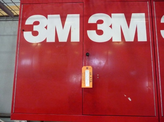 WALL-MOUNT 3M TWO DOOR CABINET, RED,