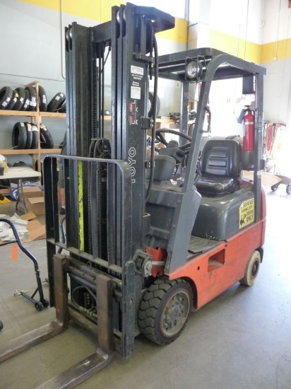 TOYOTA FORK TRUCK, MODEL 7FGCU15, 2,500 LB. TO 189"