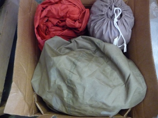 (3) ASSORTED MOTORCYCLE COVERS