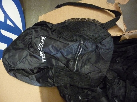 BOX OF (28) TRIUMPH TIGER BACK PACKS, BLACK,
