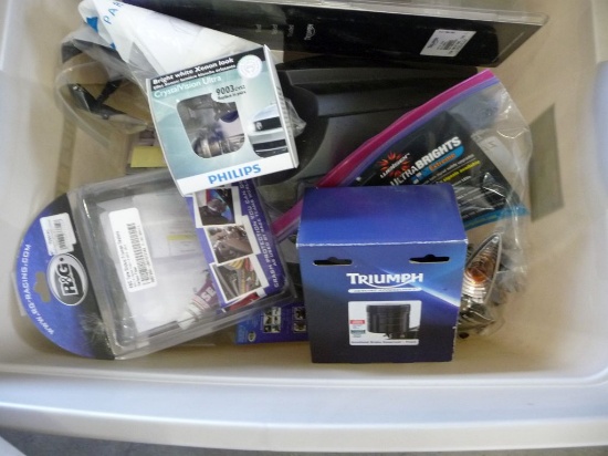 TRIUMPH STREET TRIPLE TAKE-OFF PARTS IN GRAY BIN
